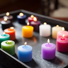 Multicolor Votive Candle Set