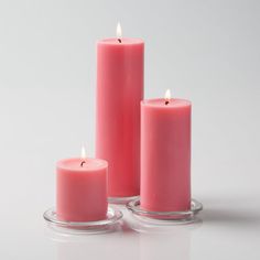 Peach Pink Votive Candle Set