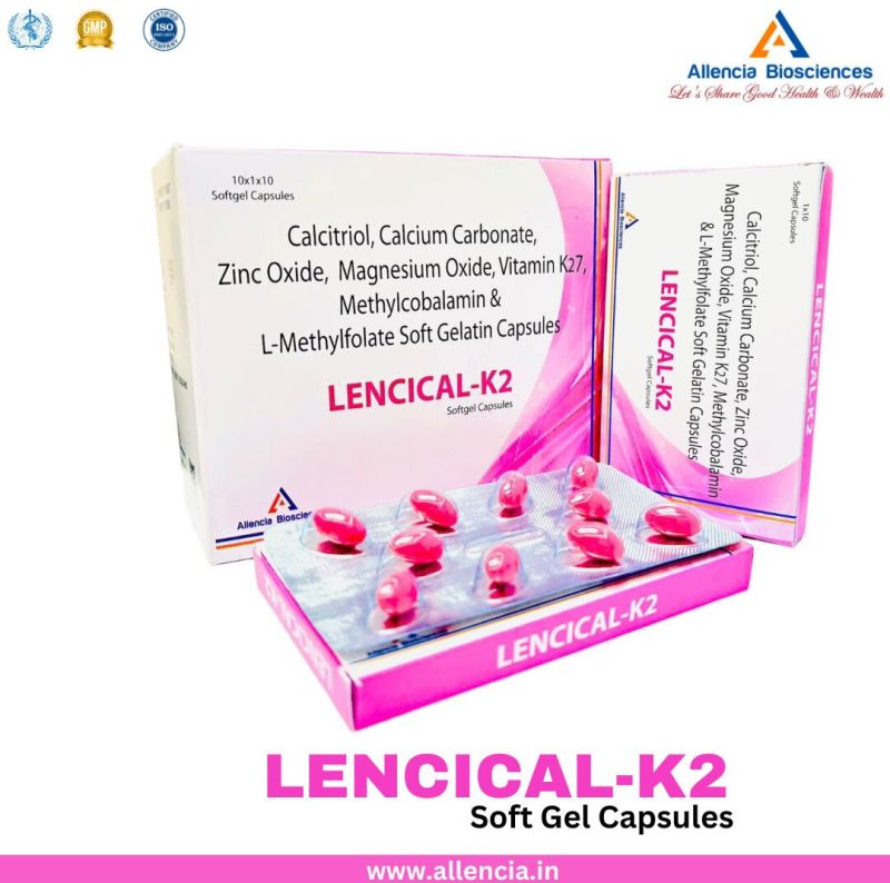 Calcitrol, Calcium Carbonate And Vitakin K2-7 Soft Gelatin Capsules