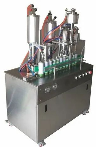 Polished Mild Steel Aerosol Gas Filling Machine, Specialities : Rust Proof, Long Life, High Performance