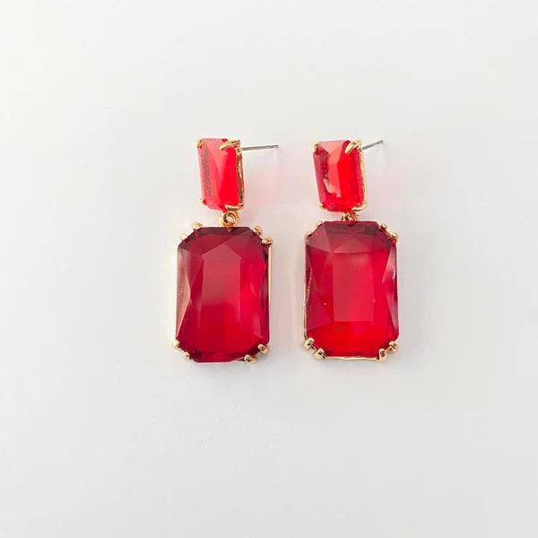 Ruby Diamond Earrings, Gender : Female