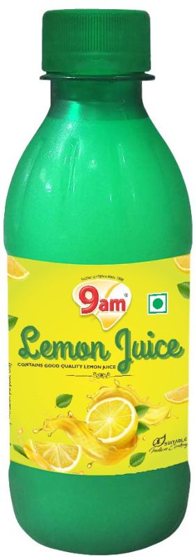 9am Lemon Juice, Packaging Type : Pet Bottle