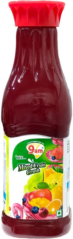 9am Mixed Fruit Crush, Packaging Size : 750ml, 1Ltr, 5Ltr