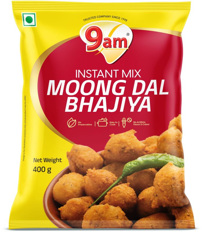 9AM Moong Bhajiya, Packaging Type : POLY
