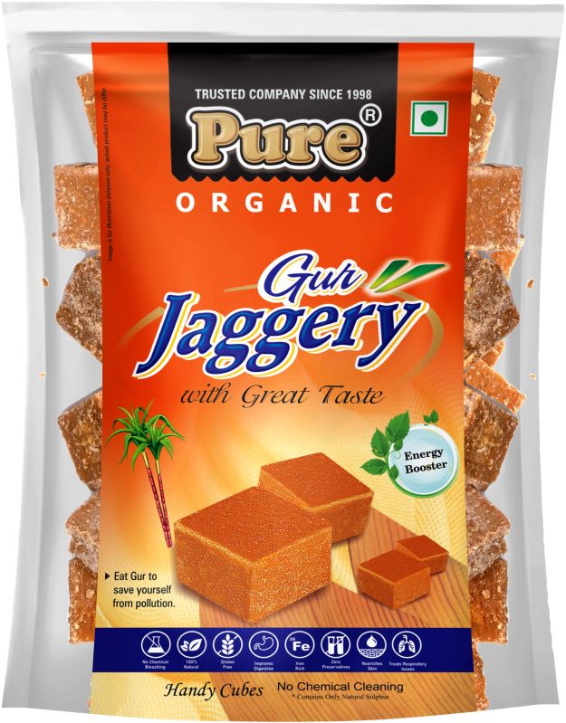 Pure Organic Jaggery Cube, Color : Brownish