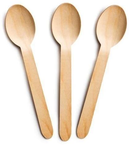 Plain 160 mm Wooden Spoons for Home, Party, Restaurant