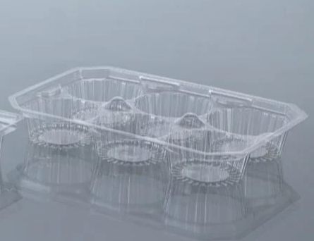6 Compartment Plastic Cupcake Tray