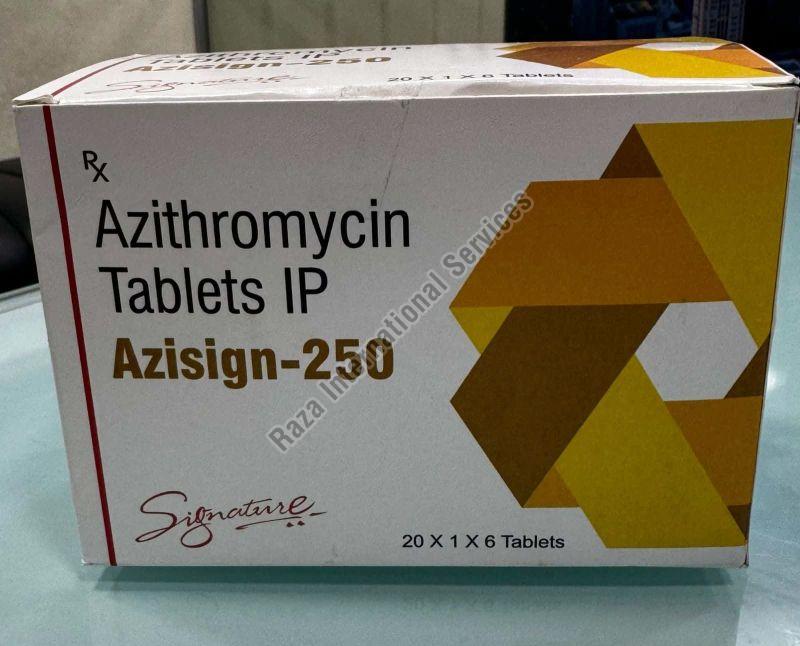 Azisign 250mg Tablets, Medicine Type : Allopathic