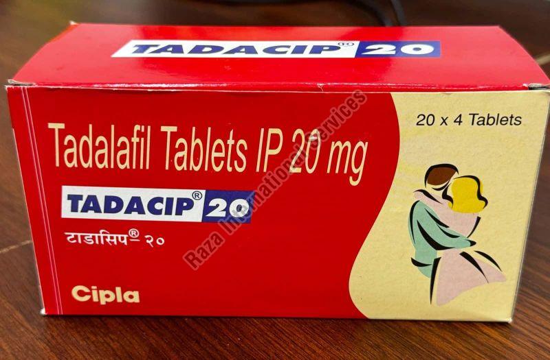 Tadacip 20mg Tablets for Erectile Dysfunction