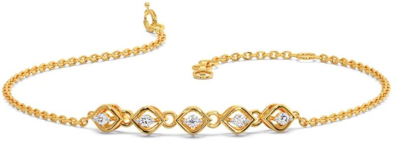 Ladies Diamond Bracelet, Packaging Type : Velvet Box