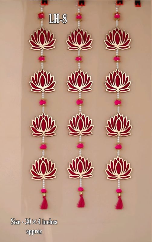 3 Piece Lotus Door Hanging for Decoration