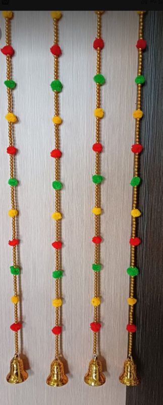 Beaded Pom Pom String for Decoration