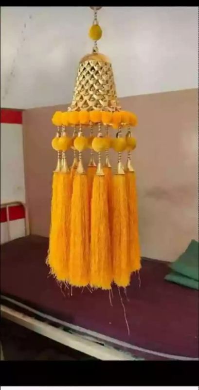 Silk Wedding Hanging Bell, Color : Yellow