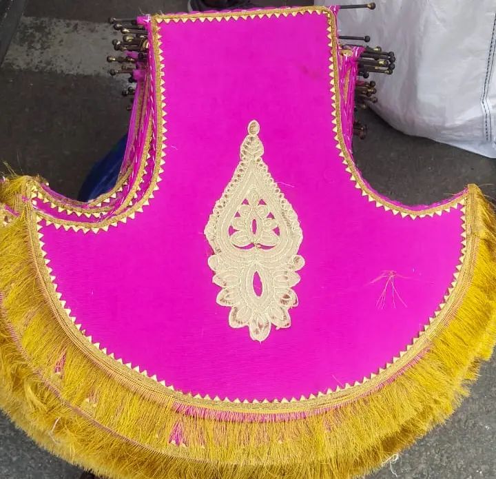 Cotton Wedding Decorated Pankha, Design : Classic