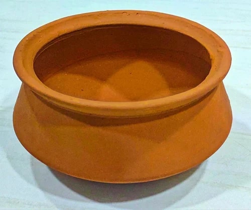 Plain Clay Terracotta Handi for Storage Food Item