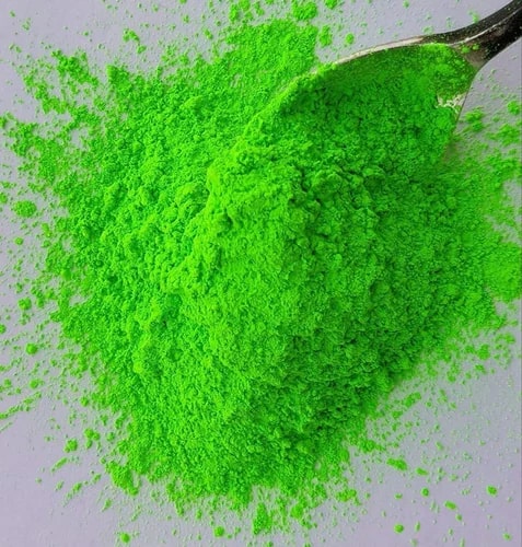 Sawdust Parrot Green Rangoli Powder, Packaging Type : Plastic Packets