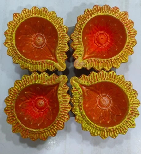 Traditional Clay Diya for Decoration
