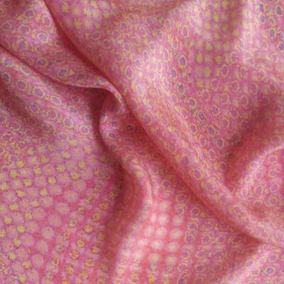 10823l_f  Pink and Peach Viscose Fabric