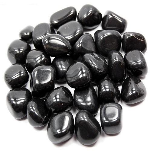 Gemstone Black Agate Tumbled Stone for Decoration Healing, Reiki healing