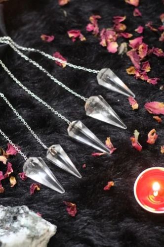 Clear Quartz Crystals Pendulum