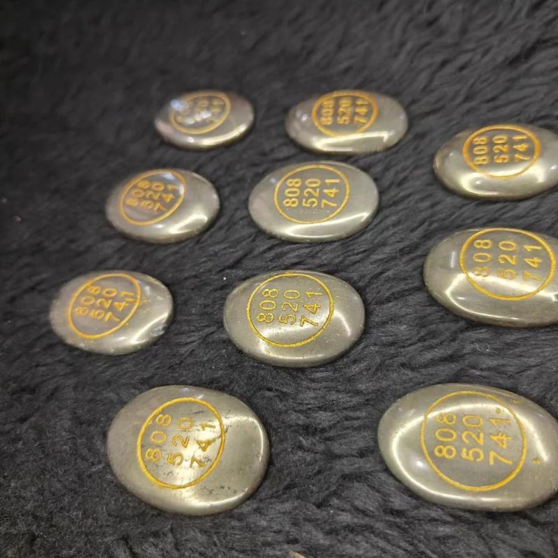 Stone Golden Pyrite Zibu Coin for Reiki Healing Mental Physical