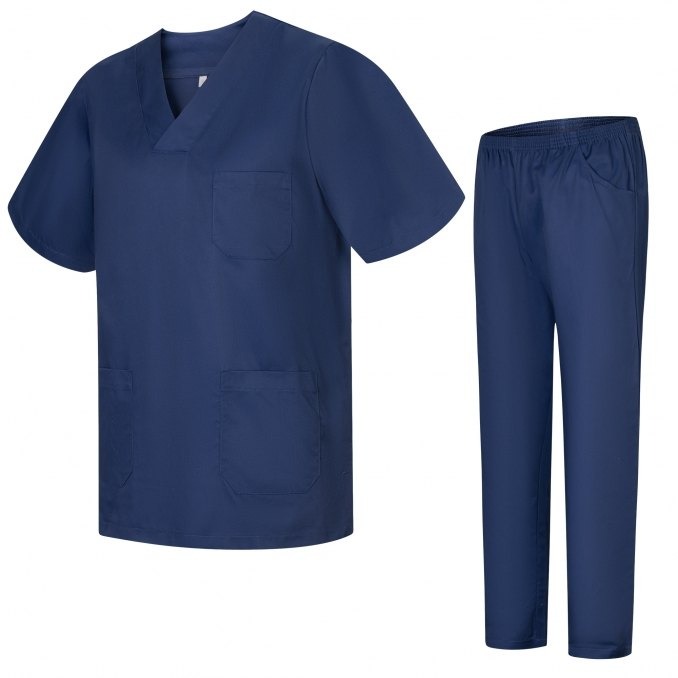 Polyester Cotton Blends Medical Scrub Suit