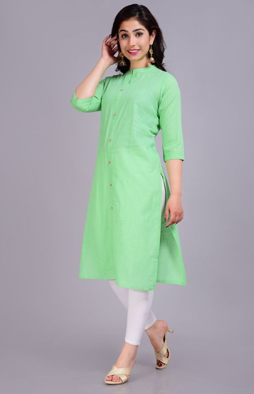 Ladies Plain Cotton Kurti, Technics : Handloom