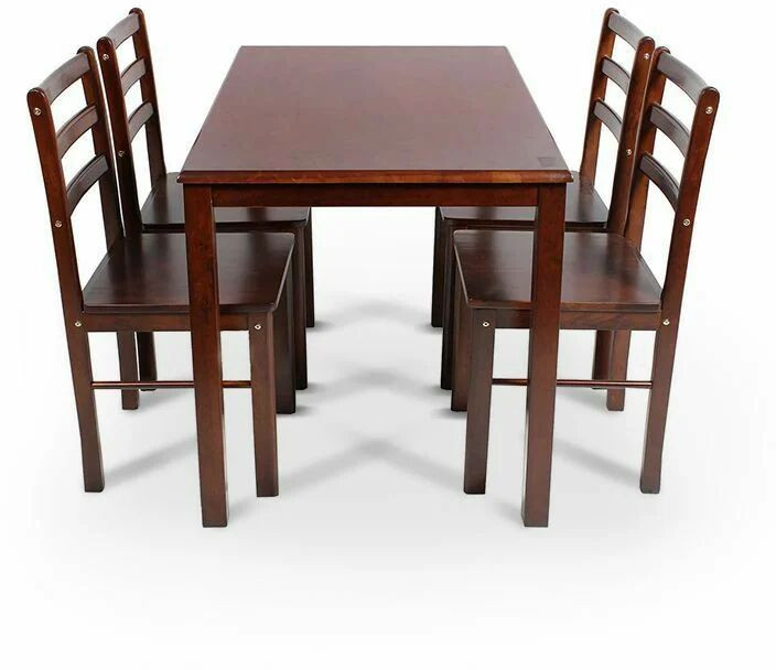 4 Seater Wooden Dining Table Set for Home