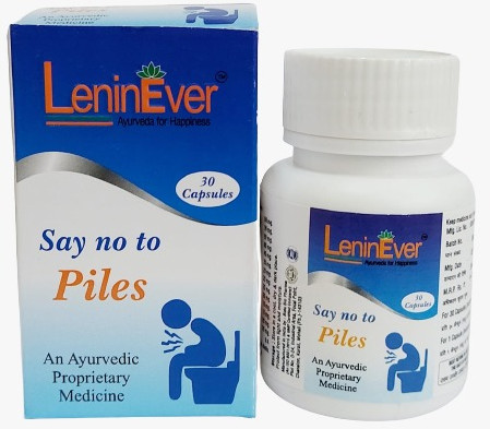 LeninEver Say No To Piles Capsules, Packaging Type : Plastic Bottle