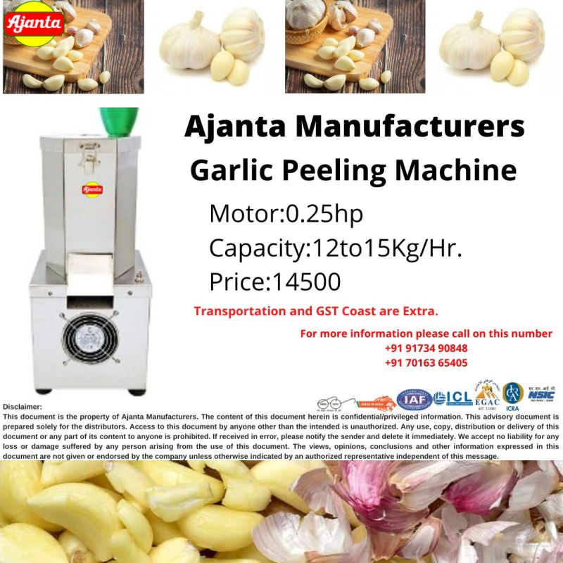 Garlic Peeling Machine