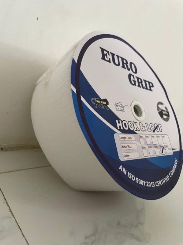 Euro Grip 100mm White Hook and Loop Tape