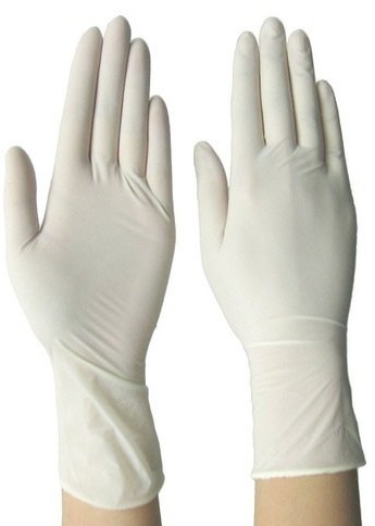 Plain Latex Examination Gloves for Medical Use