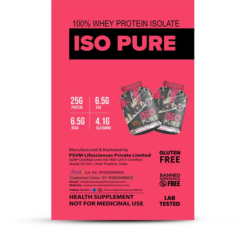 Muscle Performance Iso Pure Whey Protein Isolate 2kg 4.4LBS