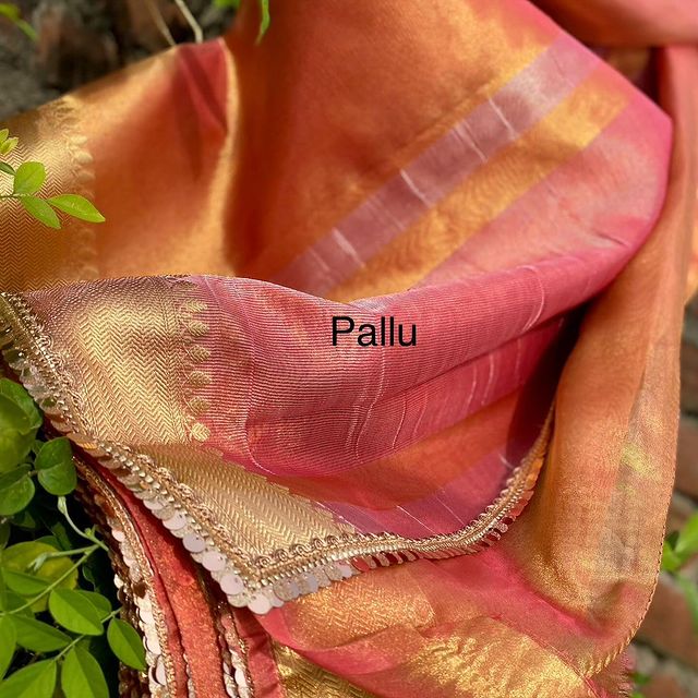 Banarasi Dyeable Tissue Lace Saree