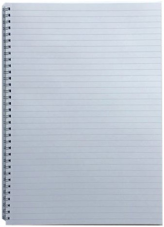 Single Line A4 Spiral Notebook for Home, Office, School