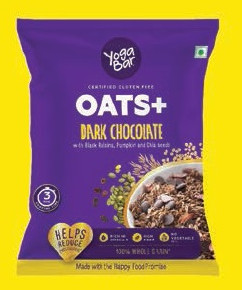 Yoga Bar 40gm Dark Chocolate Oats, Color : Brown