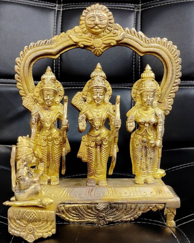 Chrome Carved Brass God Statues for Worship, Temple, Office, Home, Gifting