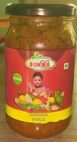 Sonwa spicy karonda pickle, Packaging Type : Jar