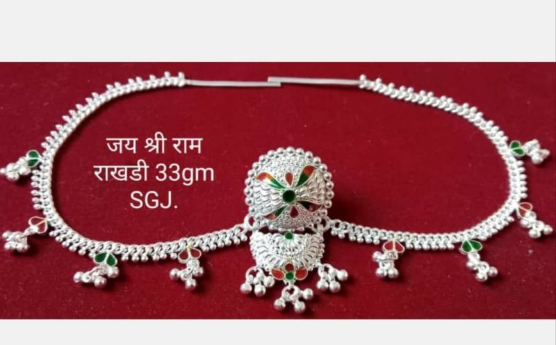 Silver Fancy Rakhi