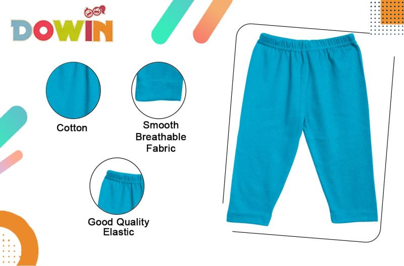 Dowin Unisex- Baby Cotton Solid Pajama Bottom (Pack Of 6)