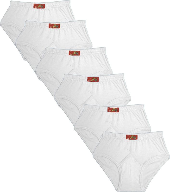 VIP Brat Boys 100% Cotton Stylish Briefs White