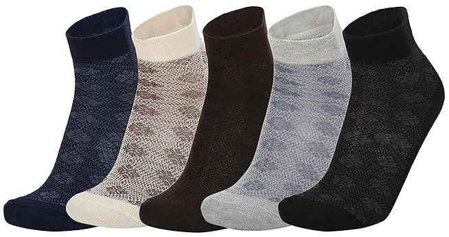 VIP Men\'s Regular Fit Cotton Ankle Length Socks Combo Pack