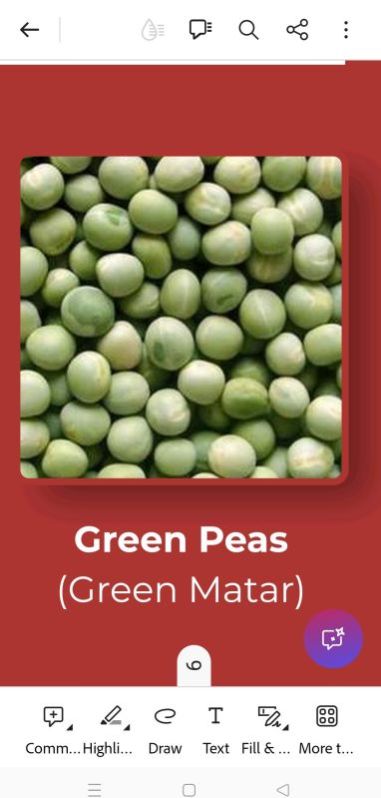 Fresh Green Peas