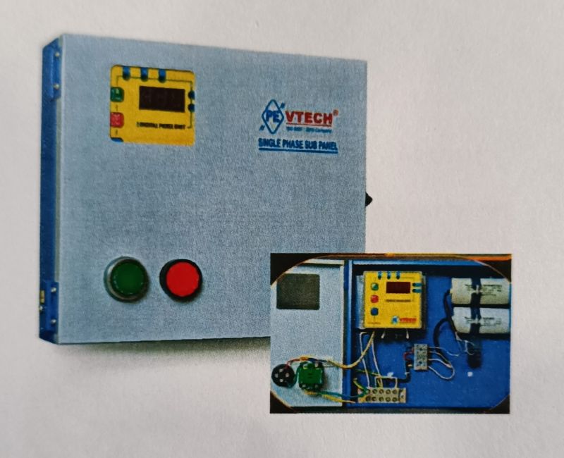 PE V-Tech Mild Steel Platina Single Phase Panel for Industrial