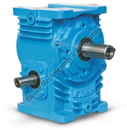 Cast Iron Powder Coated Blue Worm Gear Box for Industrial Use