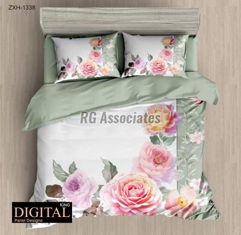 Cotton Digital Print Bedsheet