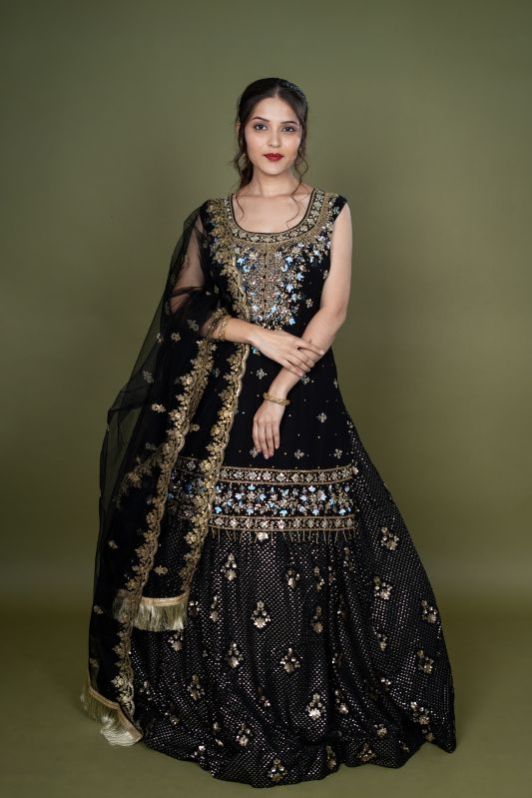 Ladies Embroidered Lehenga Suit Set
