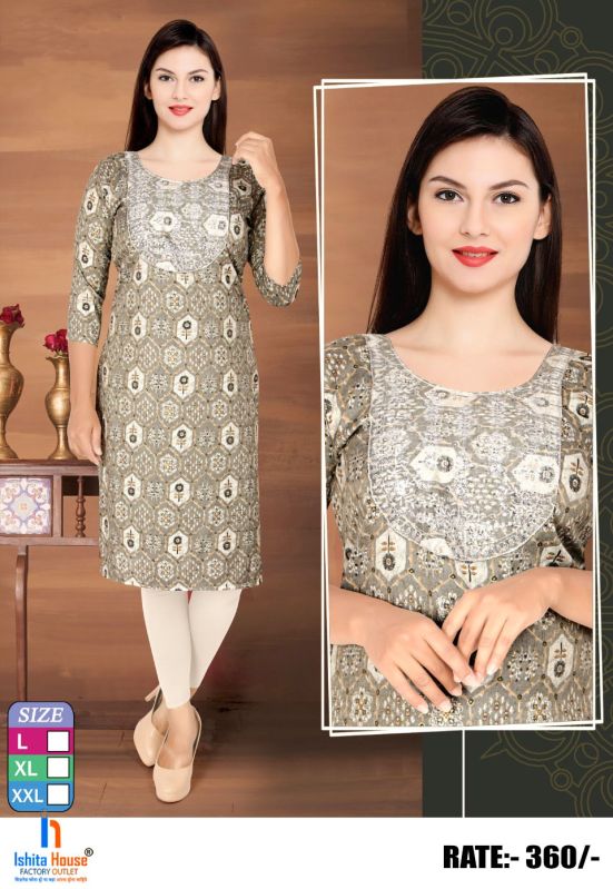 Ladies Straight Fit Kurti