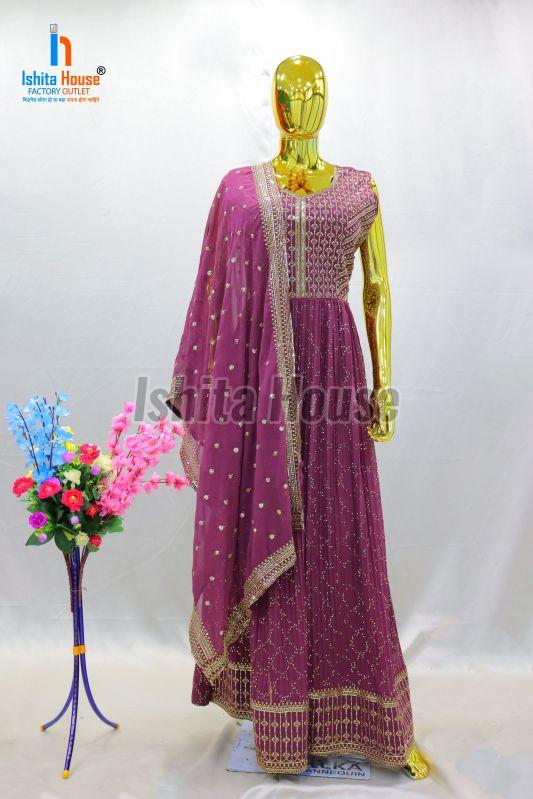 Ladies Sleeveless Designer Anarkali Suit