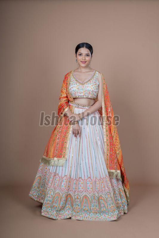 Ladies Stylish Embroidery Work Lehenga Choli